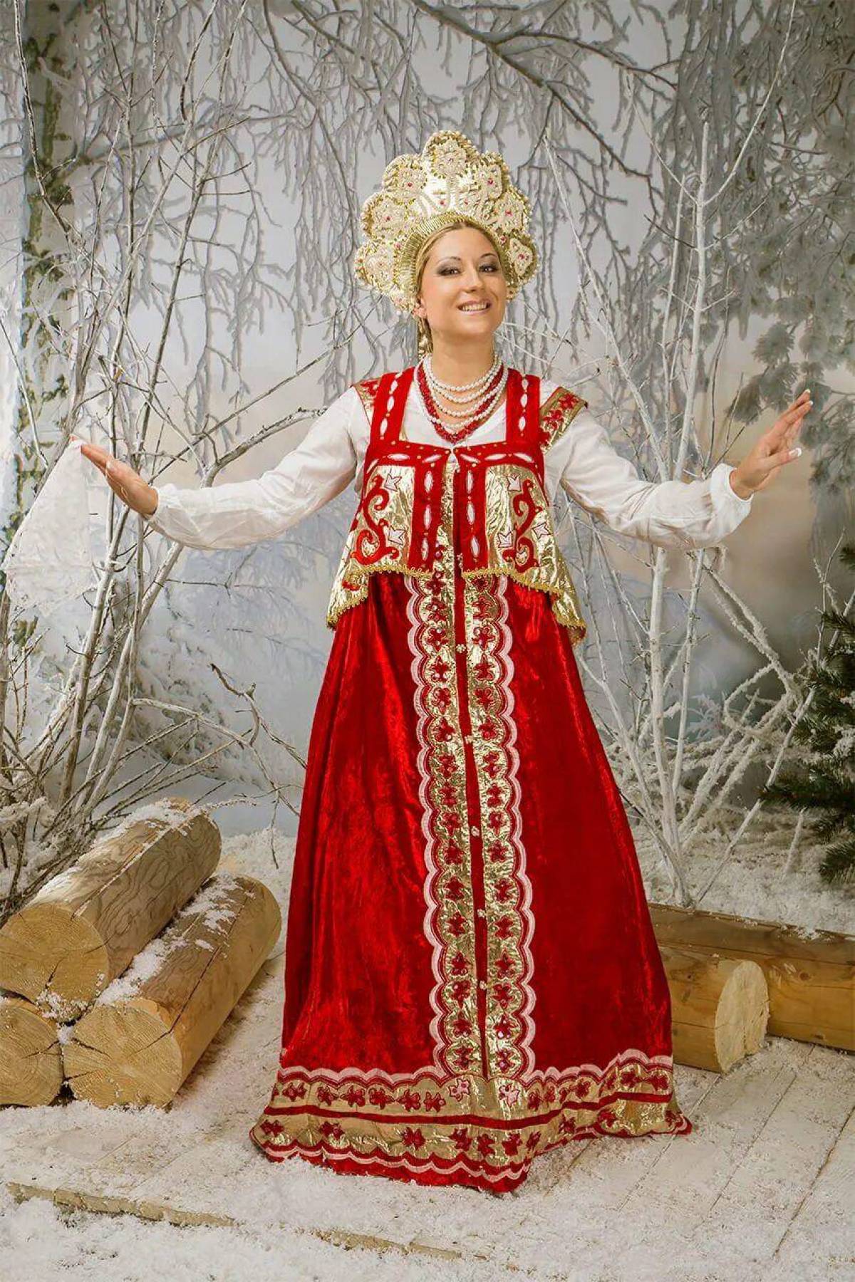 Girls in Slavic costumes in Yichang