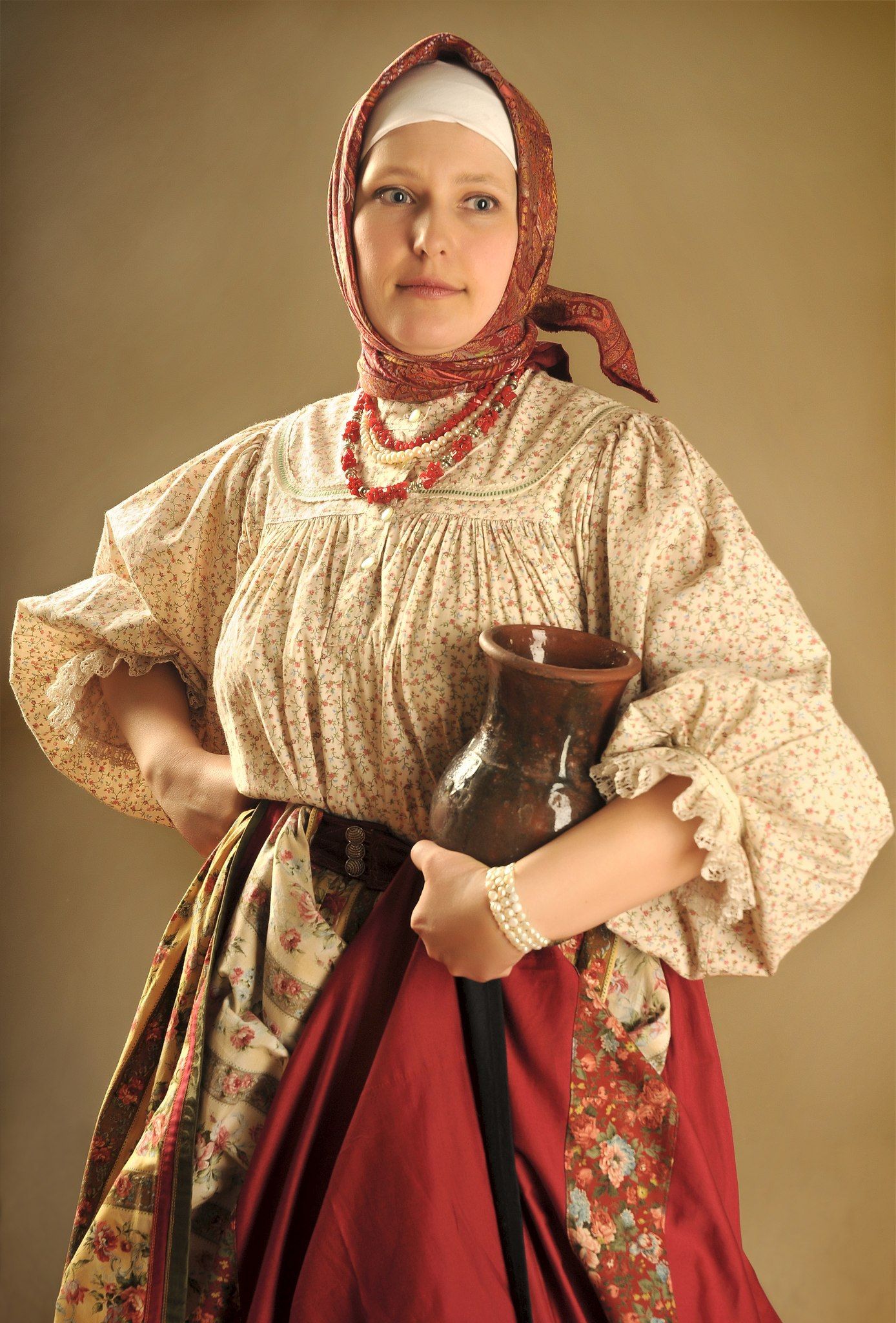 Girls in Slavic costumes in Yichang